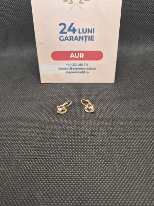 Cercei aur 14K 1.66g (50226.2 Ag11 Piata Nicolina) Garantie 2 ani!