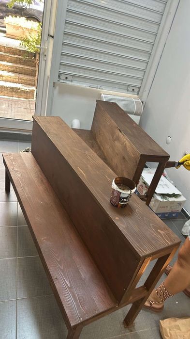 Дървени пейки/цветарници