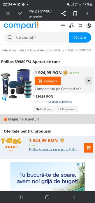 Philips S9980/74  LIMITED Edition , Aparat de ras electric Philips