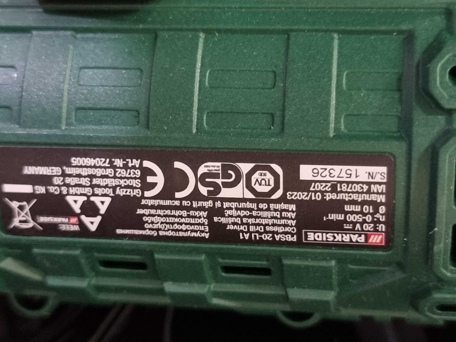 Винтоверт Parkside PBSA-20-Li