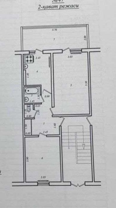Продается квартира в Яшнабадском районе 40лет победы 2х комнат Франция