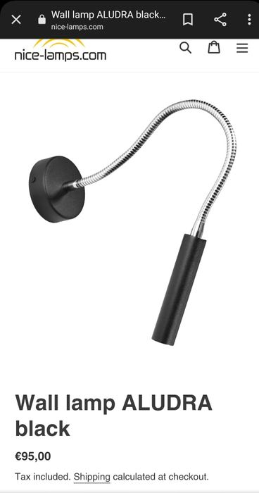 Стенна лампа Aludra