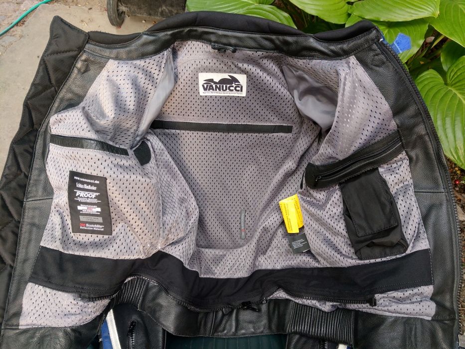 Vanucci, geaca moto din piele, marimea 48