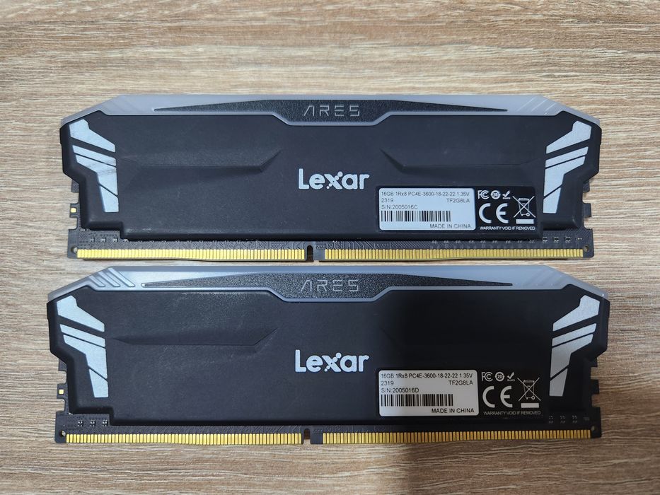Lexar Ares RGB DDR4 32GB (2x16GB) 3600MHz