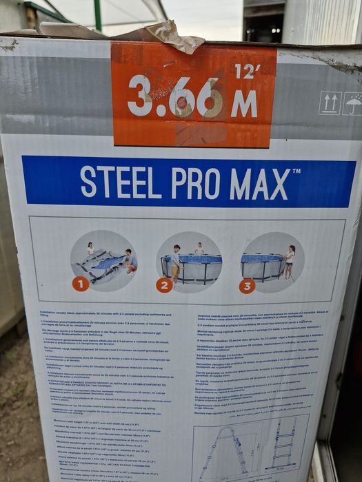 Piscina Steel pro max 366x100 cm - 1428 lei.
Negociabil.