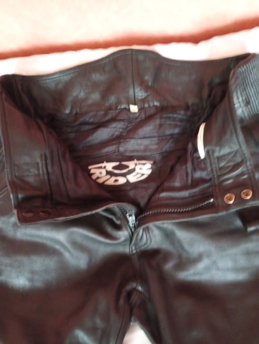 Кожен мото панталон