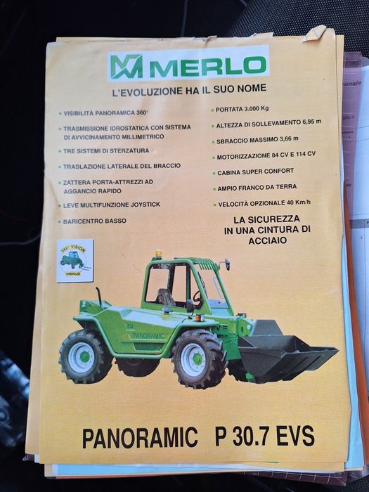 încărcător frontal merlo p 30.7evs manitou