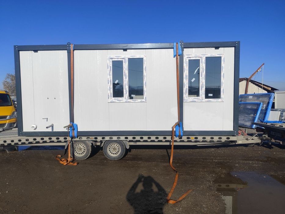 Офис контейнер Фургон Павилион Сглобяеми на място Налични