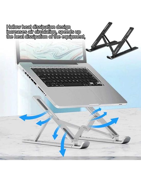 Сгъваема алуминиева стойка за лаптоп или таблет