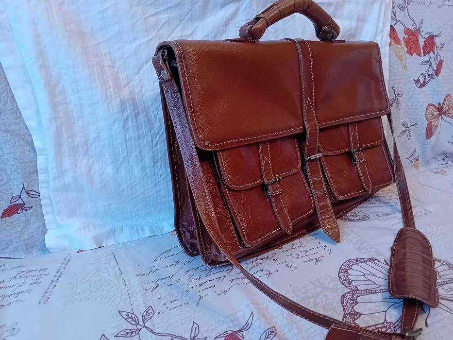 Servietă piele naturală bărbaţi