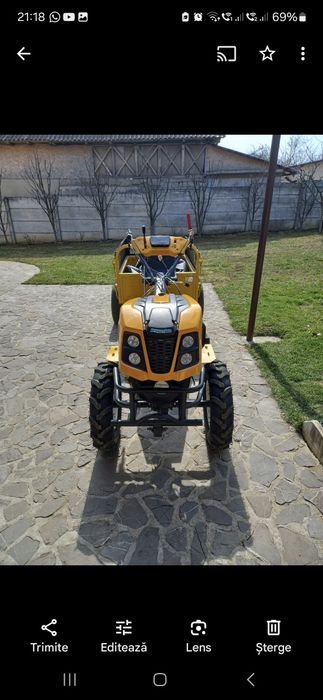 Motocultor    ProGarden  Campo 1273  cu remorca 4×4 alpine RM500T