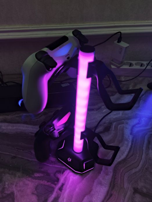 Подставка RGB для наушников и геймпада PS5-Xbox