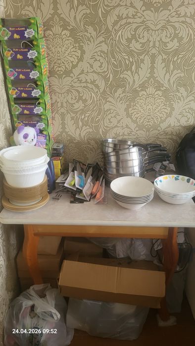 Посуда, игрушки и многое другое все по 450 тенге за единицу