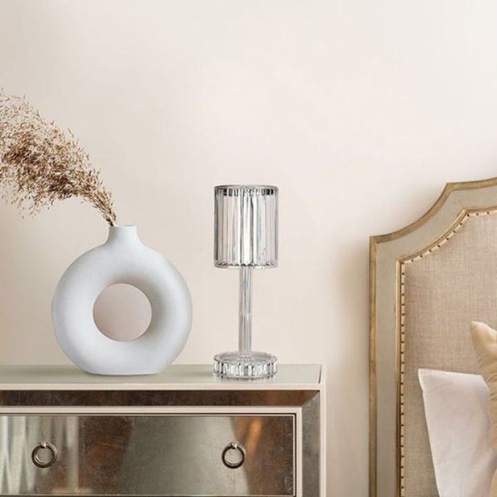 Кристална LED настолна лампа DIAMOND дистанционно управление RGB