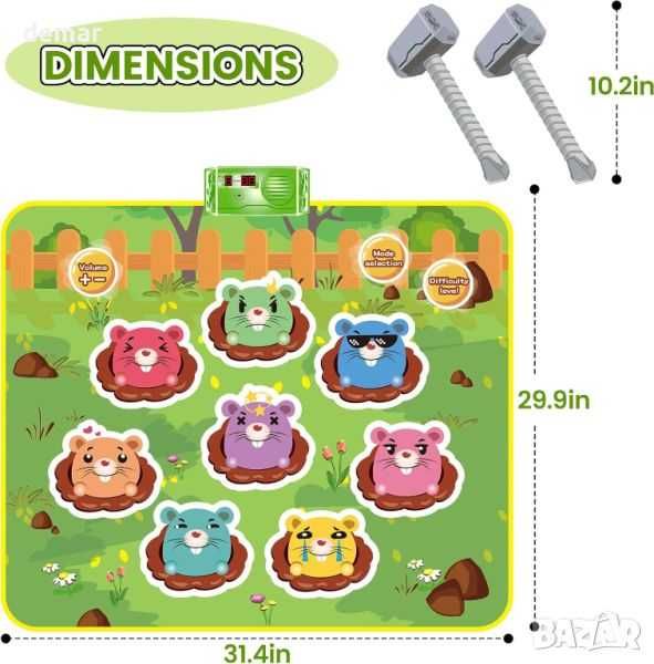 SKERITO Музикална детска подложка за танци, образователна играчка