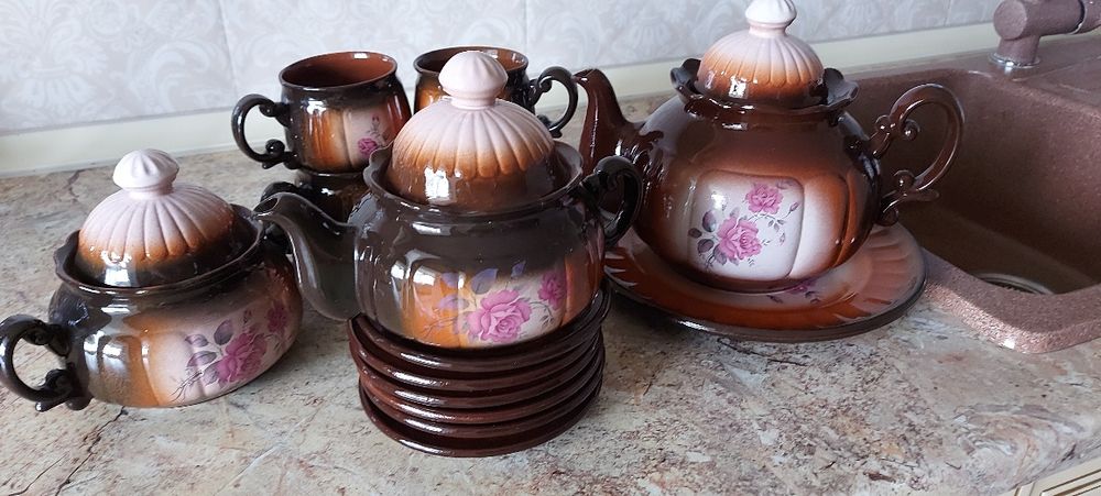 Старинный керамический набор