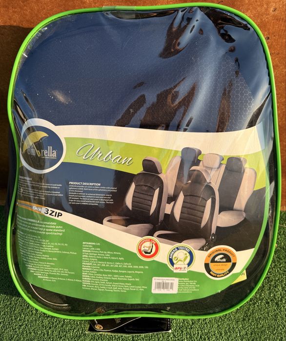 Huse scaune auto Umbrella Urban 3ZIP – Noi, sigilate