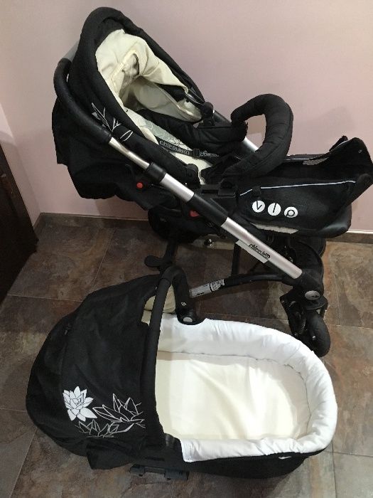 Комбинирана количка Чиполино Нева Муув две в едно, цвят: ванилия