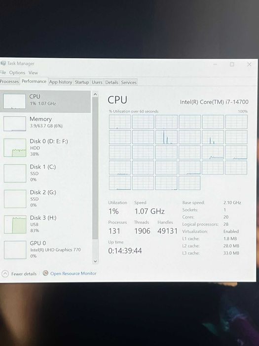 PC Gaming | i7-14700 | RTX 3060 TI | 32GB DDR5 | Z790 | Ultra Performance