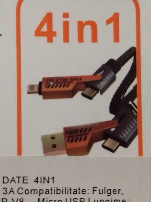 Cablu de date încarcare 4in1