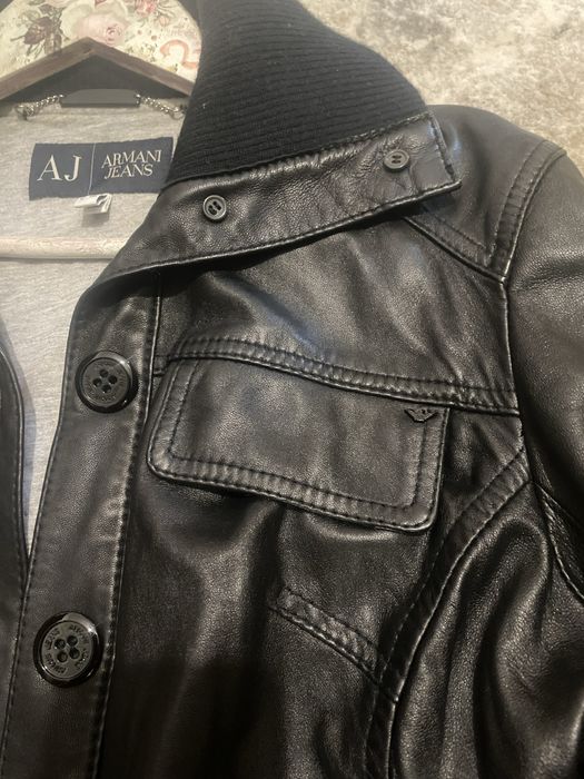 Geaca piele dama Armani