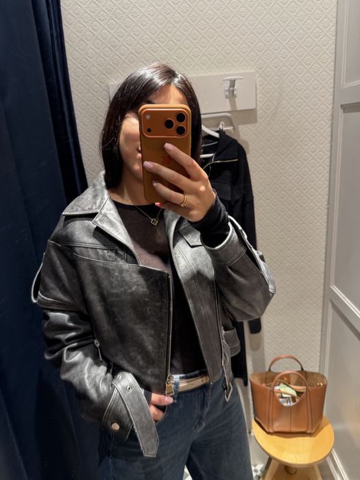 Geaca piele naturala model Manokhi