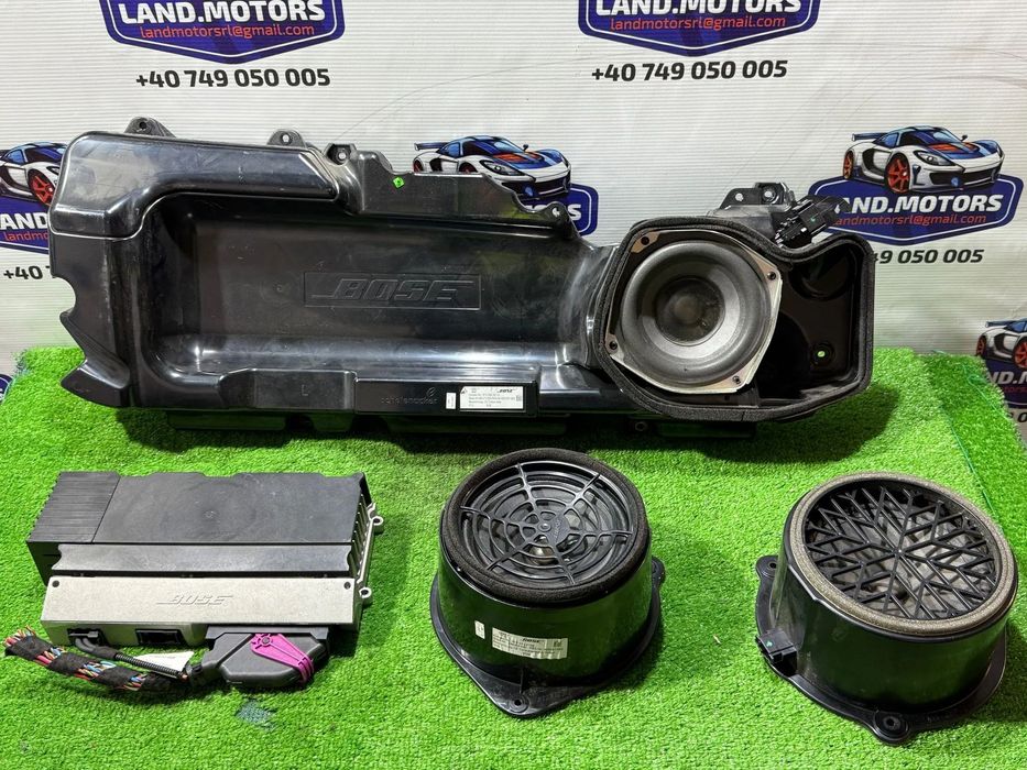 SUBWOOFER + BOXA X2 + AMPLIFICATOR AUDIO AUDI A6 C6 QUATTRO 2.7 DIESEL 2007 COD OEM 4F0035415B 4F0035381D 4F0035223G 2004-2011