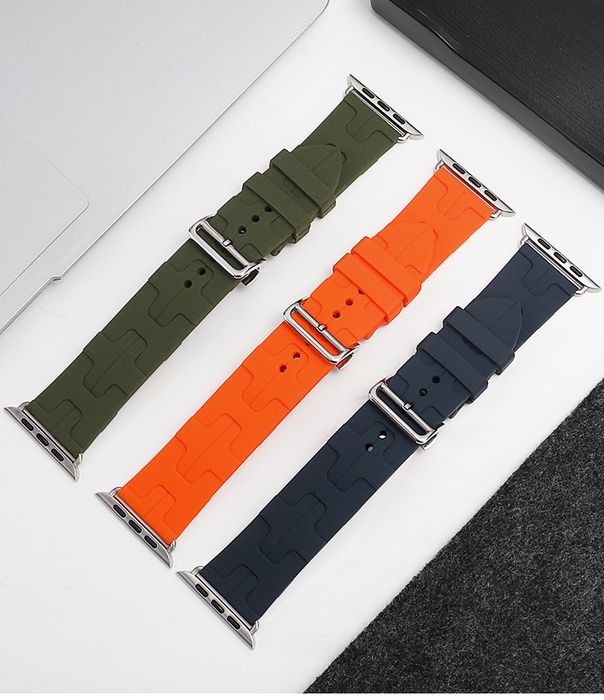 Hermès design каишка за Apple Watch ULTRA/SE/11/10/9/8/7/6/5/4/3