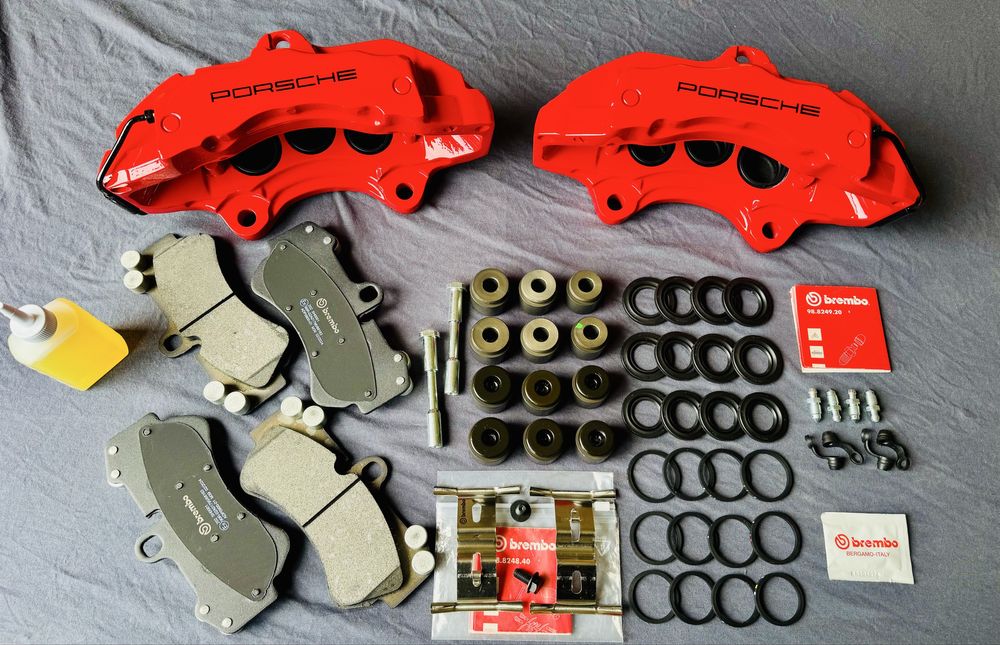 Спирачни апарати Brembo 17Z (6 бутални) от Porsche Cayenne