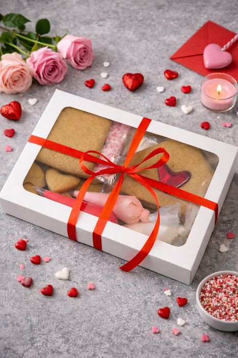 Подарок на 14 февраля, день святого Валентина, пряничный домик