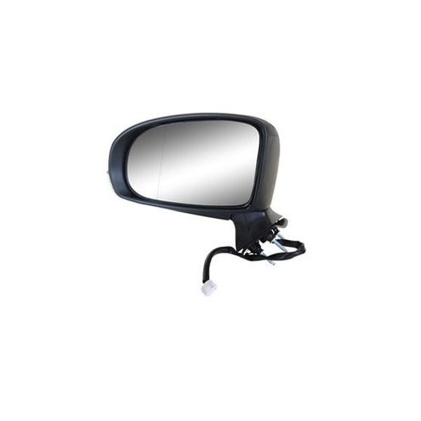 Oglinda exterioara Toyota Avensis (T27) 10.2008-07.2015 Partea stanga/dreapta Crom Asferica Electrica Cu Incalzire 87909-05390A0, carcasa neagra, grunduita, cu semnalizare, 7 pini