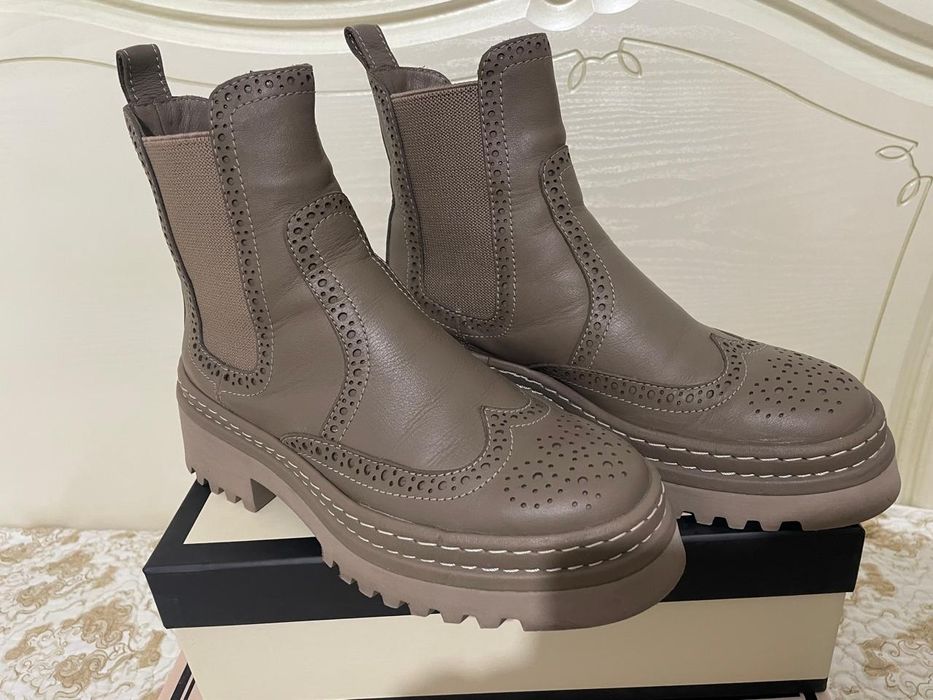 Сапоги коричневые