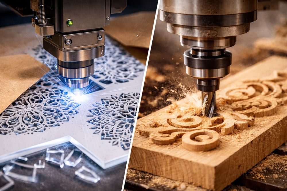Лазерная и фрезерная резка