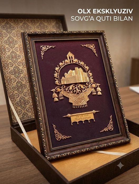 Eksklyuziv Suvenir Panno — "Turkestan / The Silk Road"