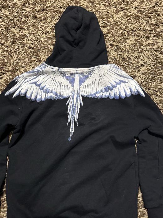 hanorac marcelo burlon marime M negru-albastru