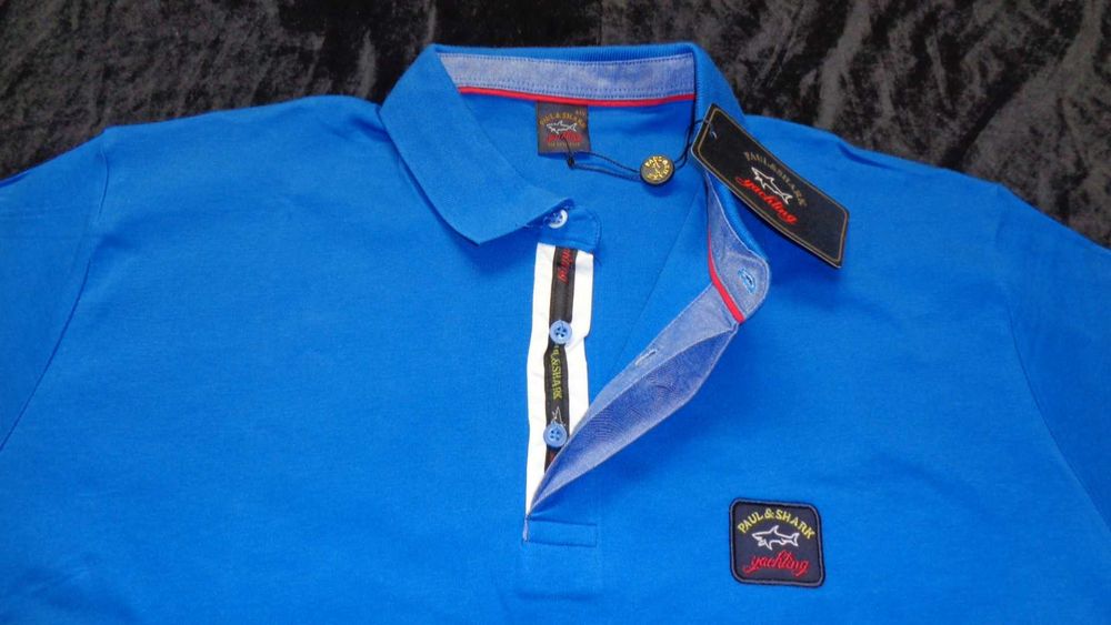 Tricou barbati maneca scurta guler 4XL 5XL 6XL albastru, rosu, turcoaz