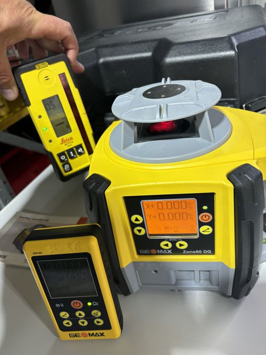 Geomax zone 60 h nivela laser cu pante canalizare etc topcon leica hilti