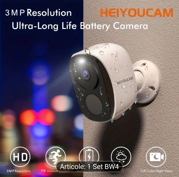 Cameră de supraveghere wifi cu panou solar 3MP