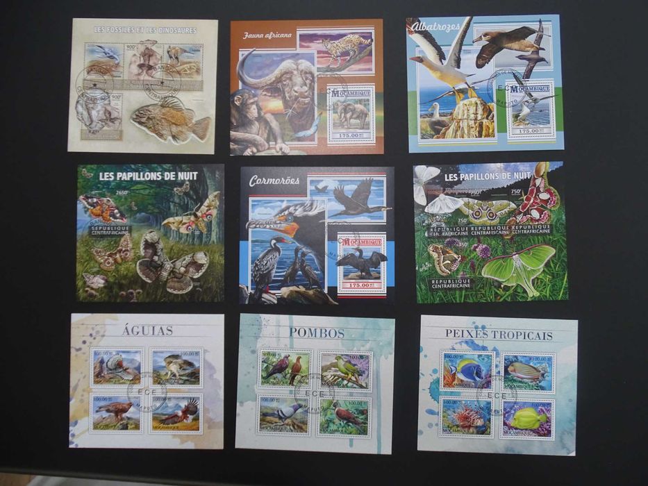 50 colite stampilate , timbre tematice Fauna/Animale (Lot 3099)