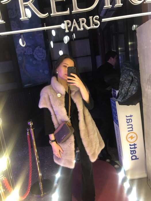 Шуба с короткими рукавами