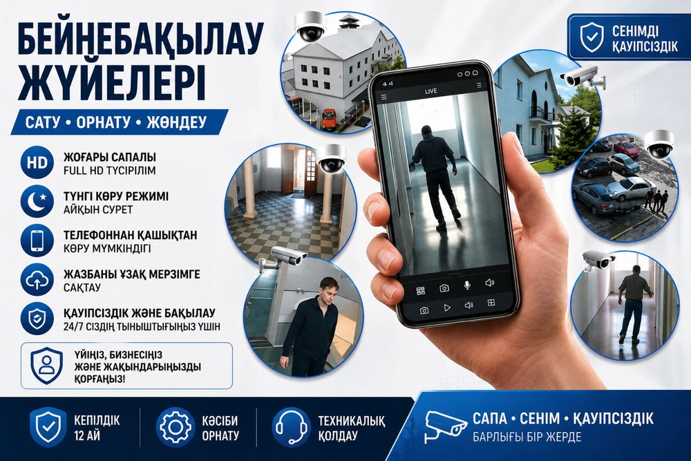 Система Видеонаблюдения Монтаж и Настройка IP Камер Уличное Безопасное