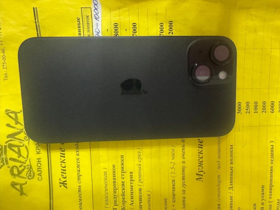 Продам iphone 15 black 128gb 100% akb