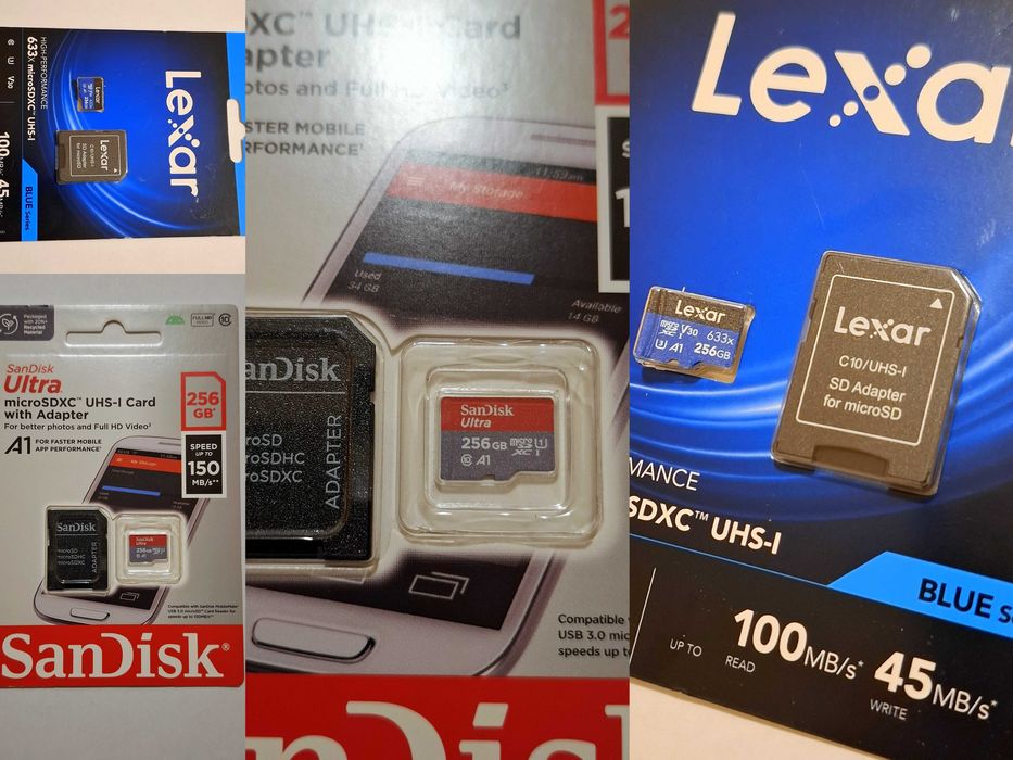 Цена по Договаряне 256GB Micro SD Карта Памет Lexar SanDisk