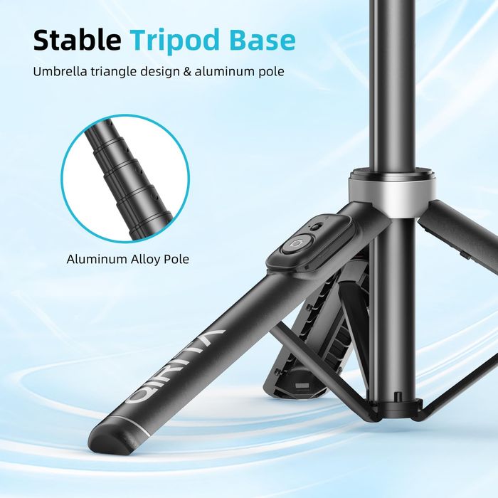 qirita 130см. селфи стик статив разтегателна стойка за мобилен телефон