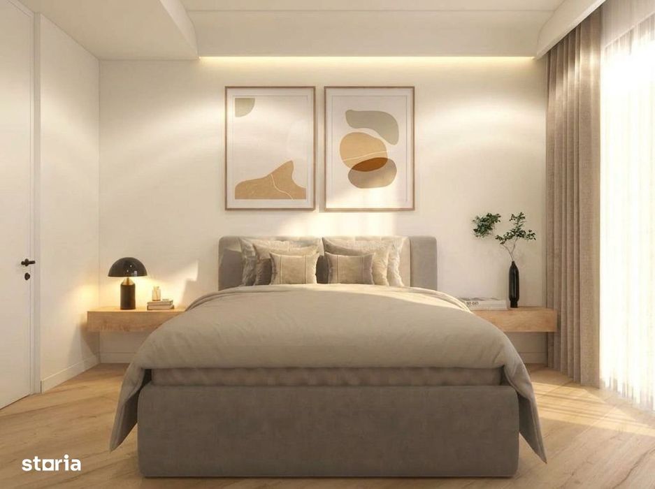 Apartament 2 camere, ansamblu cu paza - spatii verzi, parc privat
