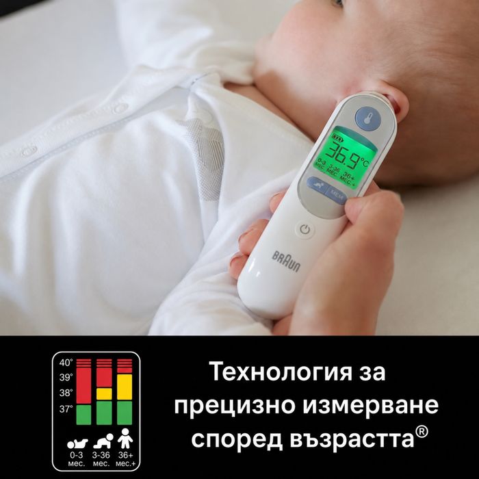 Braun ThermoScan 7 IRT6520 инфрачервен ушен термометър