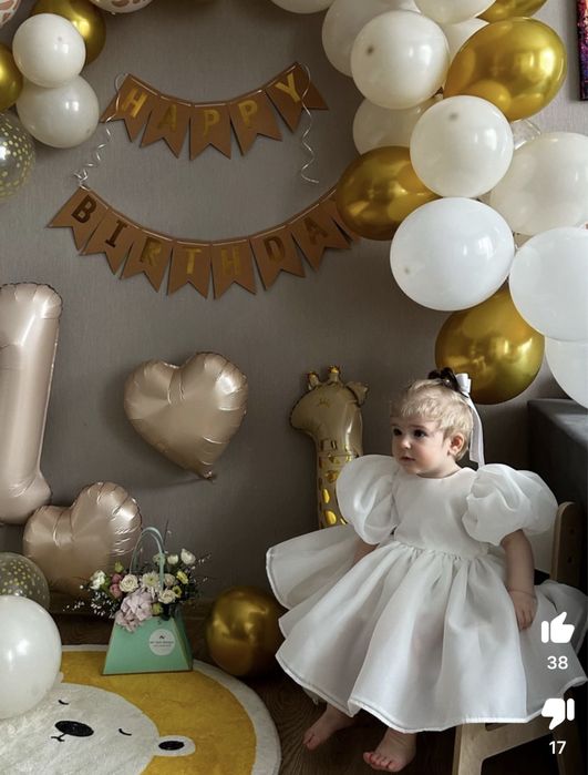 Нарядное платье для девочек 1-5 лет