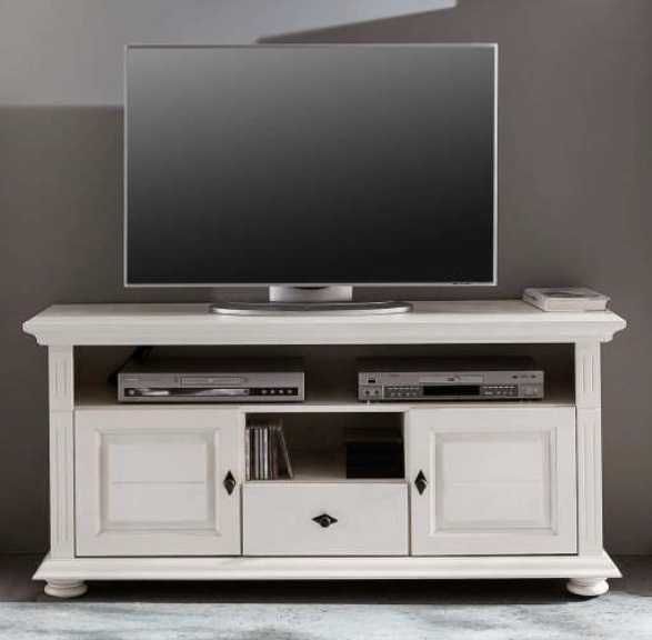 Set mobila living din lemn masiv Mona 3, alb