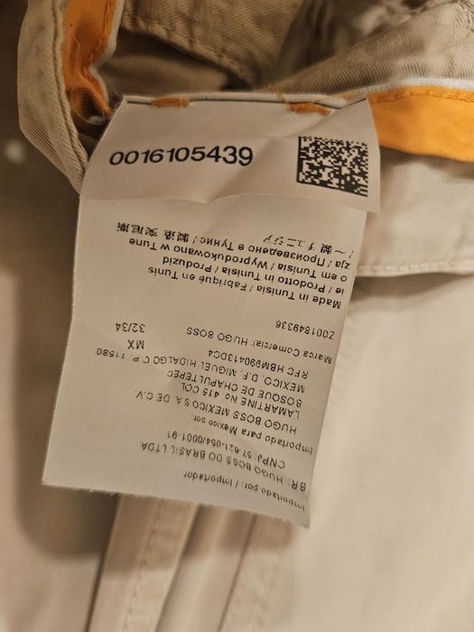 Pantaloni chino Boss Orange 32x34