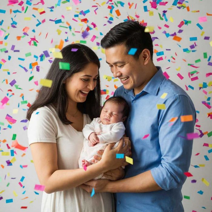 Видеосъёмка выписки из роддома.